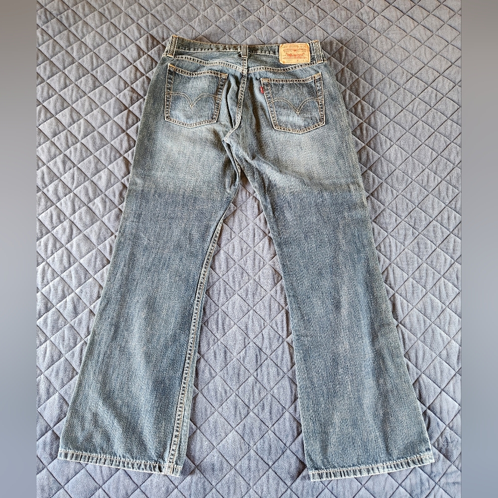 Mens Levi's 527 Bootcut Jeans Sz 32x30 - Picture 2 of 6